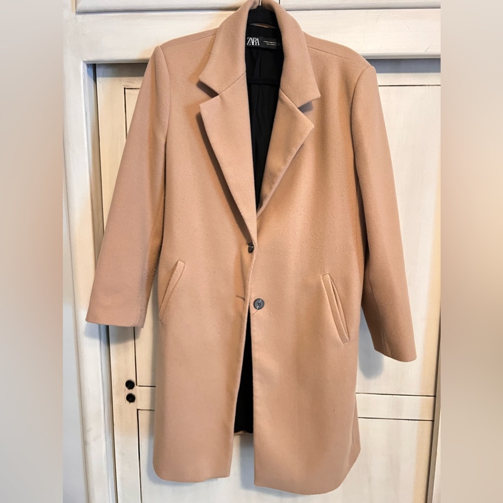 ZARA camel coat